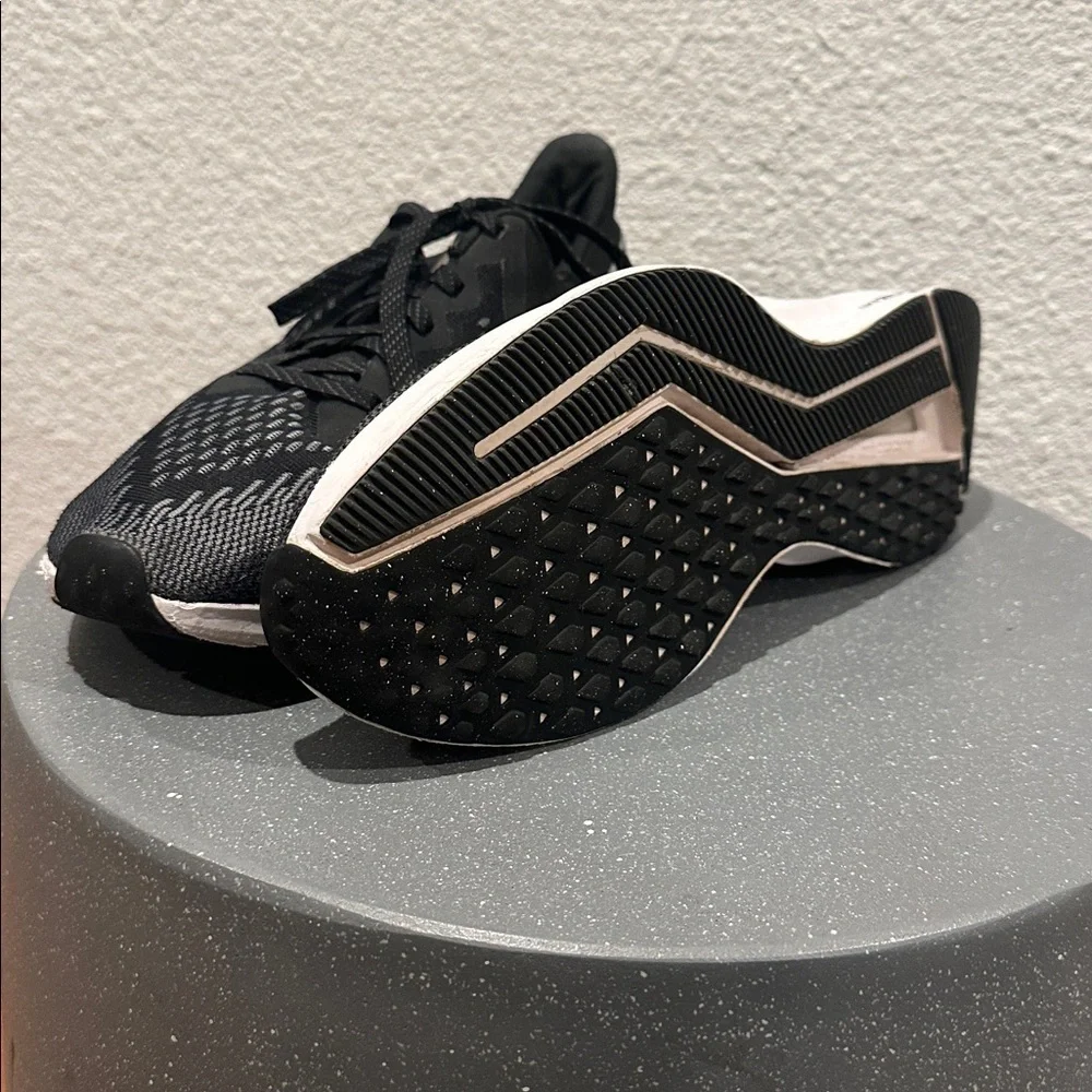 Nike Black and White Zoom Running Shoes